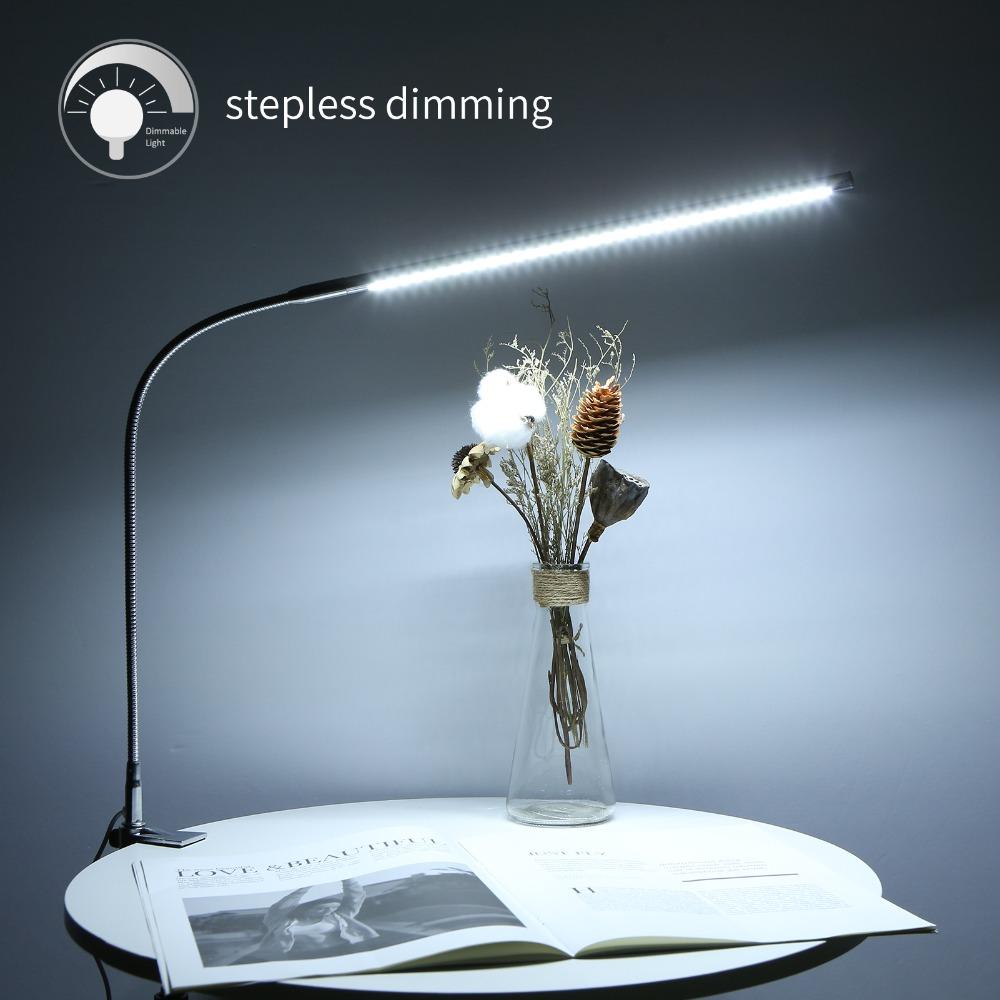 Adjustable LED Desk Lamp Dimmable Gooseneck Desk Lamp Eye Care LED Lamp Reading
