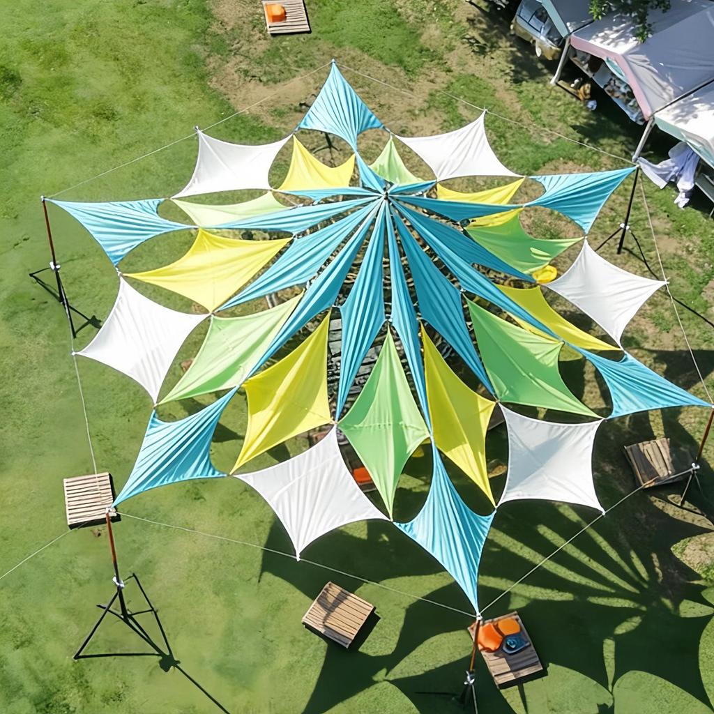 Водонепроницаемый солнцезащитный тент для открытых пространств - Треугольный навес для пляжа или двора