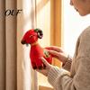 Year of Sheep Gift Chinese New Goat Plush Ornaments, Zodiac Stuffed Toy Dolls, Embroidery Hanging Decor for Spring Festival, Party Decoration Ornament
