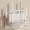 Hot Selling Versatile Wall-Mounted Router & Set-Top Box Holder - No-Drill Multi-Purpose Storage Shelf With Practical Hooks