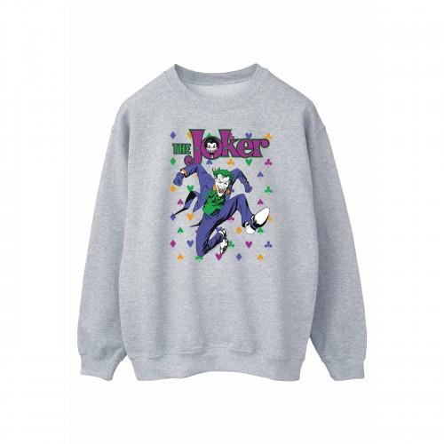 DC Comics Womens/Ladies Batman Joker Cards Jump Sweatshirt