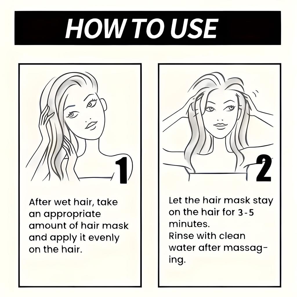 Маска для волос Мягко ухаживает за волосами, увлажняя и разглаживая волосы