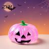 Halloween Party Favors Glitter Pumpkin Stress Ball, Head Squeeze Toy for Desk Decompression Toys Relief, Creepy Fidget Soft Squeezable