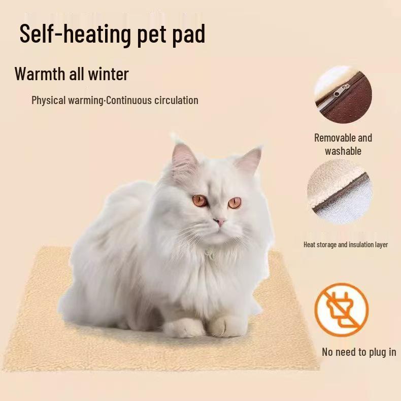 Самонагревающийся зимний коврик для питомцев: Теплая спальная подушка для собак и кошек
