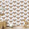 Rainbows and Butterflies Boho Wallpaper, White and Gray, for Living Room and Bedroom, 50x1000