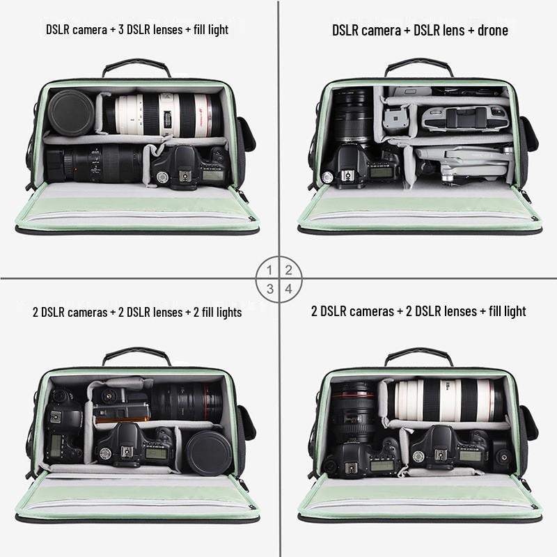 Сумка для камеры PULUZ Толстая корова: Сумка-кроссбоди для хранения цифровой камеры и объектива для уличной фотографии