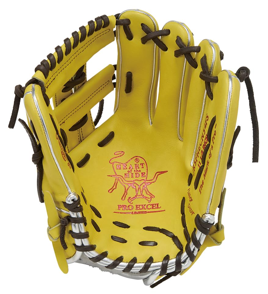 Rawlings PRO EXCEL GR5FHECN54FS Бейсбольный бросок HOH® –Палитра цветов- Перчатка, Софтбол, Для инфилдера, Желтый, 11,5 дюймов, Для правой руки