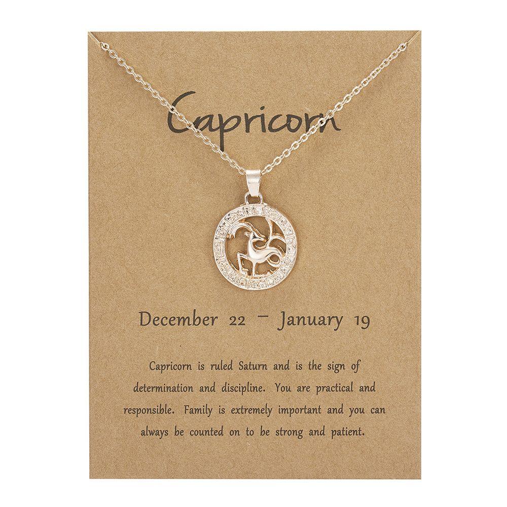 Out Aquarius Leo Scorpio Guardian Star Choker Animal Zodiac Sign 12 Constellation Pendant Necklace