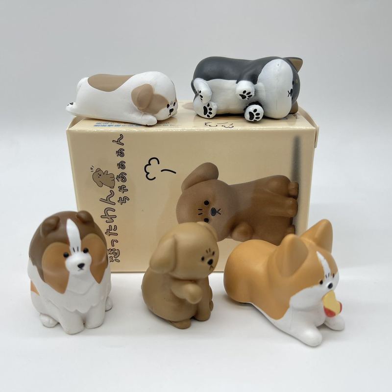 Новые товары в наличии: Злой Милый и Избалованный Злой Пес Blind Box Милое Настольное Украшение Фестивальный Подарок с Сиба-ину и Корги