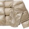 Uniqlo Женская короткая пуховая куртка в корейском стиле, блестящая, стеганая, удобная, с воротником-стойкой, на короткой молнии, верхняя одежда, бежевая 450456-31