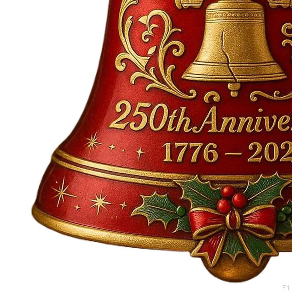 250-летний юбилейный колокольчик, елочная игрушка, поделка, декоративная, легкая, рождественская подвеска