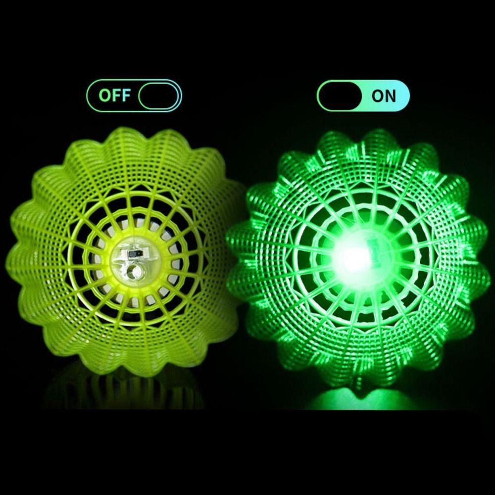 Glowing LED Badminton Light-up Lighting Shuttlecocks Training Luminous Badminton Balls  Dark Night