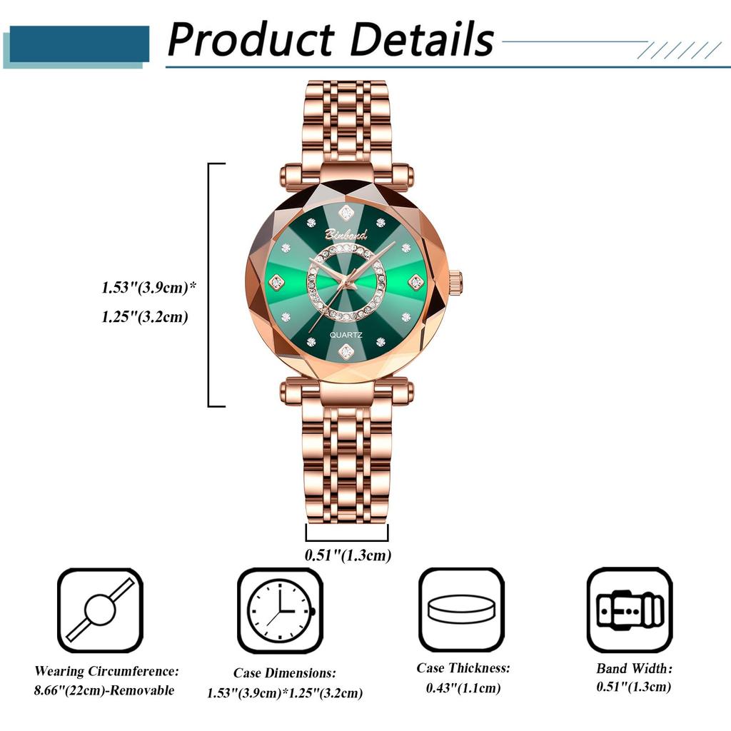 Cute and Popular Adjustable Stainless Steel Quartz Stylish Fashion Watch Perfect for or As a Gift for Her Women's Watch, Waterproof Length, Watch, -