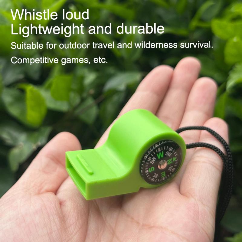 Свисток для экстренного выживания 2 в 1, компас, свисток для рефери, свисток для чирлидинга, спортивные товары, кемпинг, походы, инструменты для активного отдыха