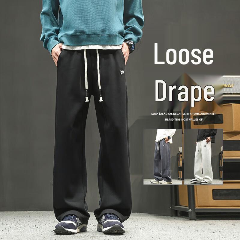 Men's Cotton Blend Casual Straight Leg Pants