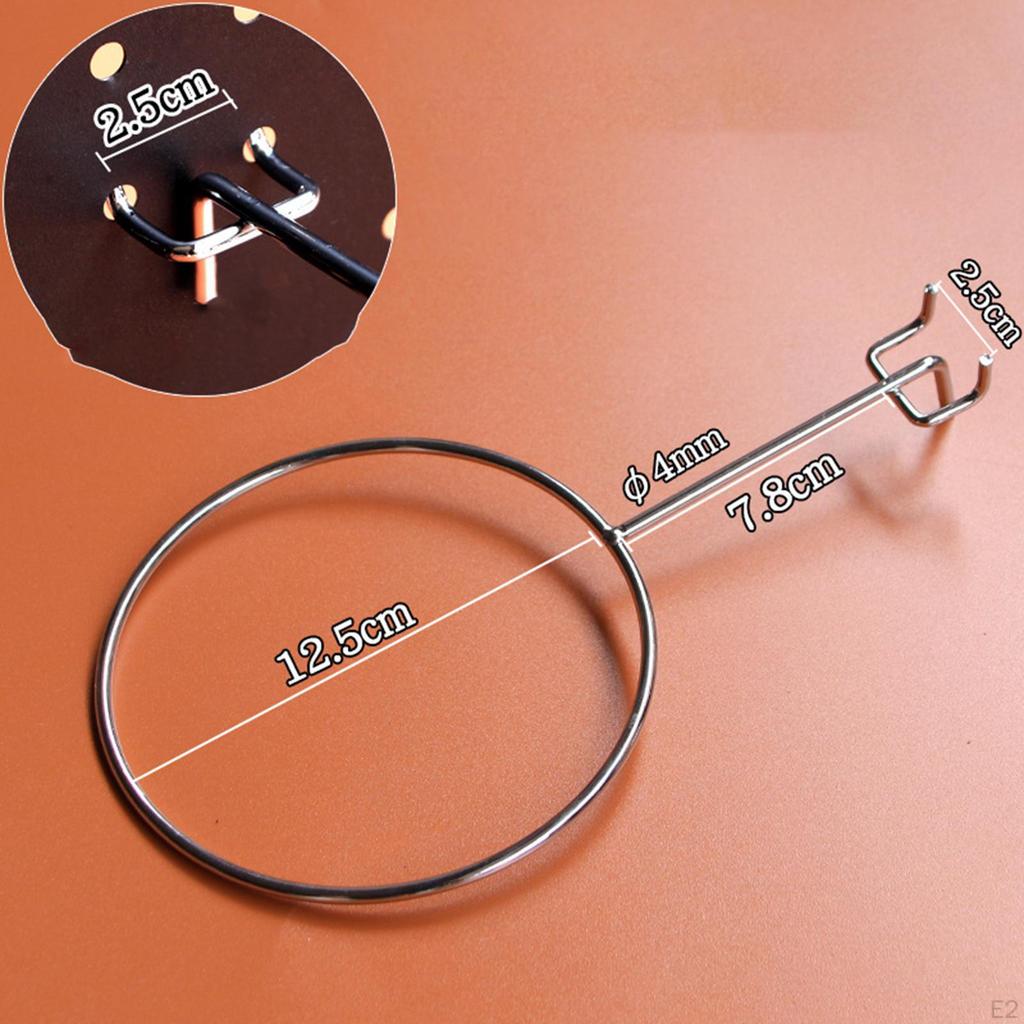 Стойка для хранения баскетбольных мячей для перфорированной панели диаметром 12,5 см, настенный аксессуар для футбольных мячей и