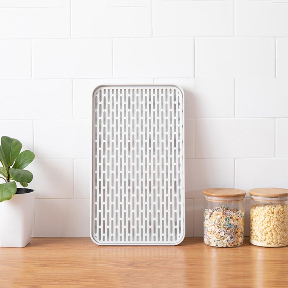 Detachable Tableware Drain Tray Double Layer Grids Design Dish Drainer Storage Tray Kitchen Accessory Easy Clean Dish Drainer