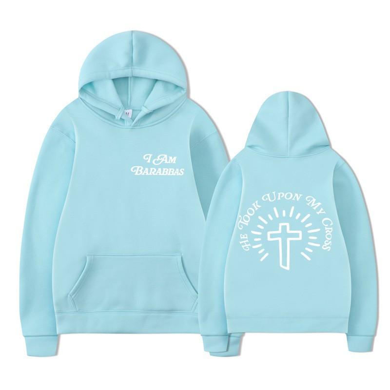 Unisex Oversized Hooded Sweatshirt With Front Back Print Drawstring Kangaroo Pocket Loose Fit Casual Pullover