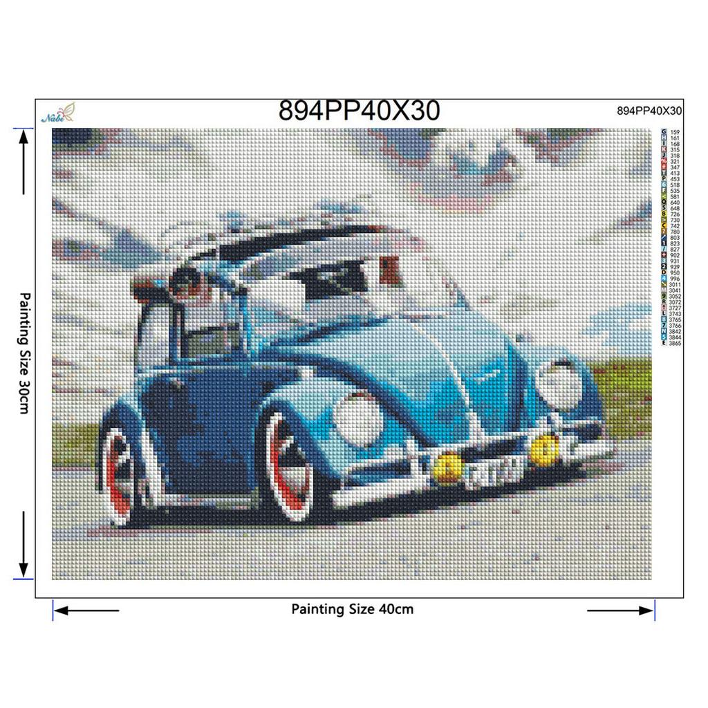 Diamond Painting Full Round,embroideri Diamond ,volkswagen,diamond Painting Beetle Car