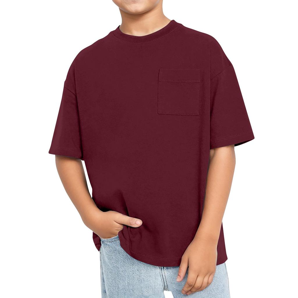 Футболка с коротким рукавом и круглым вырезом для мальчиков