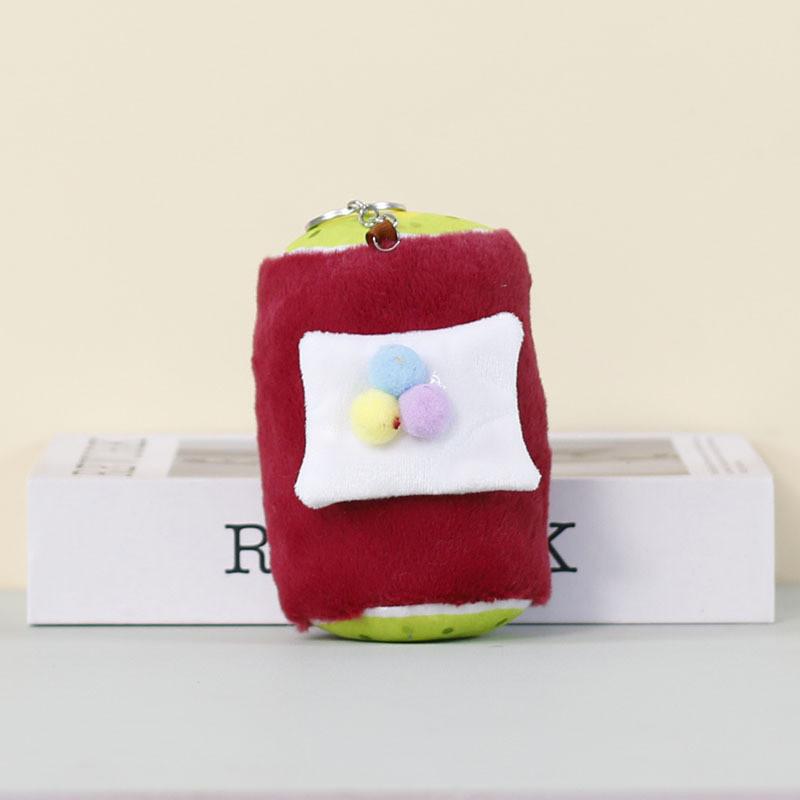 Cute Candy Plush Keychain With Polyester Fiber For Kids And Teens