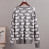 Women Autumn Winter Causal O Neck Long Sleeve Knit Sweater