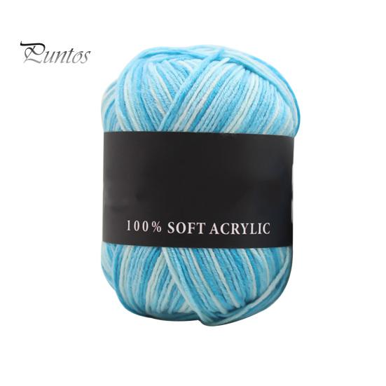 Шерстяная пряжа тройных брендов, мягкая молочно-хлопковая однотонная вязальная пряжа для свитера