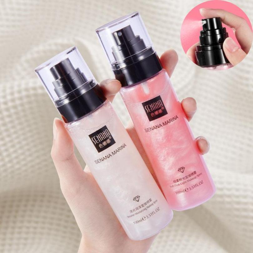 SENANA Quicksand Setting Spray Oil Control Moisturizing Long-lasting Makeup Setting Spray Quick Makeup Setting Moisturizer