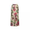 Women's Printed Elastic Waist Patchwork Long Wide Leg Trousers