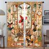 Кухонные шторы для камеры Осень Девушка Тюль для спальни Шторы Шторы для детской комнаты Оконные шторы Хэллоуин Украшения для гостиной