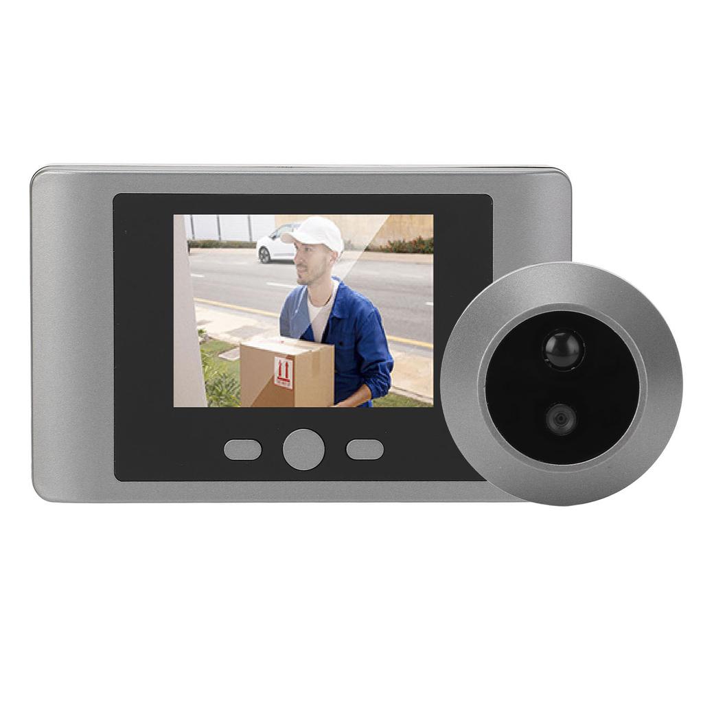Цифровой дверной глазок 2,8-дюймовый ЖК-дисплей с ночным видением и инфракрасным датчиком движения, входная дверная камера-глазок