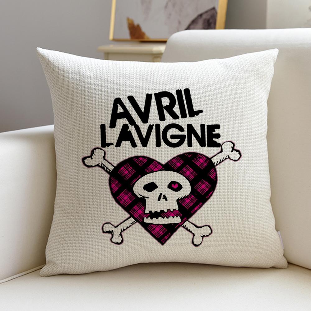 Punk AAvril LavigneS Cushion Cover Pcs Linen Throw Pillow Covers x x Modern Home Decor