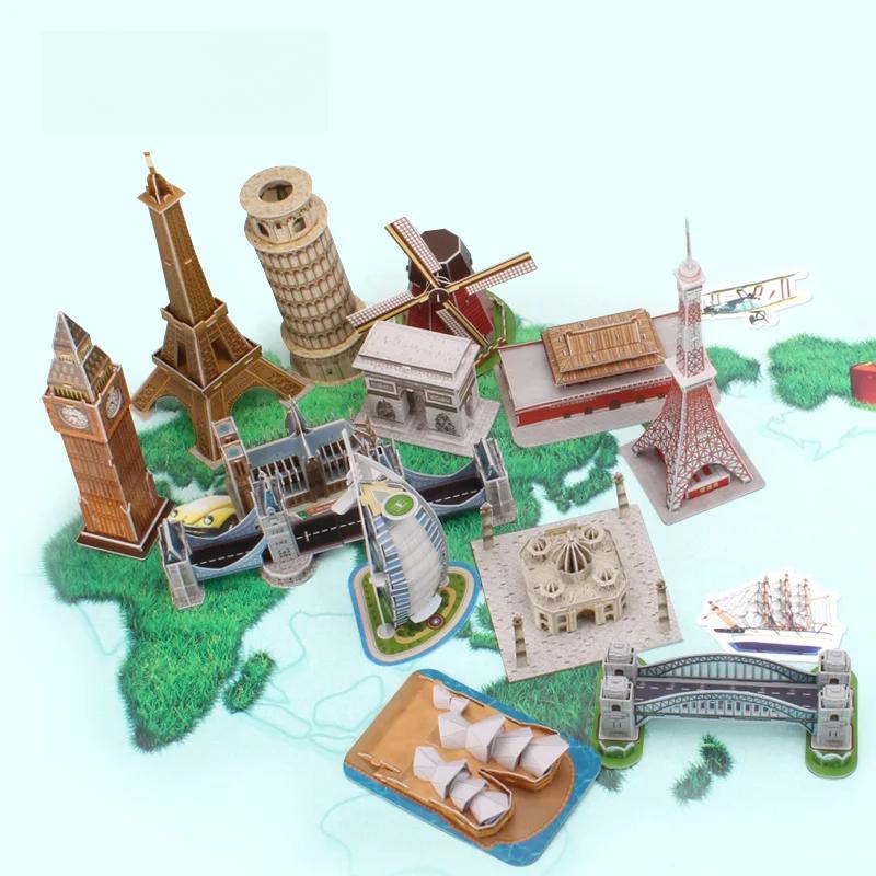 3d головоломка Лондон Биг Бен Бумажная модель DIY ручной работы Творческий подарок Детские развивающие игрушки Горячая Распродажа Обычная версия T2