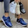 Женские кроссовки на платформе широкой полноты, спортивная обувь с низким верхом с цветными блоками, повседневная обувь для ходьбы в европейском стиле в наличии