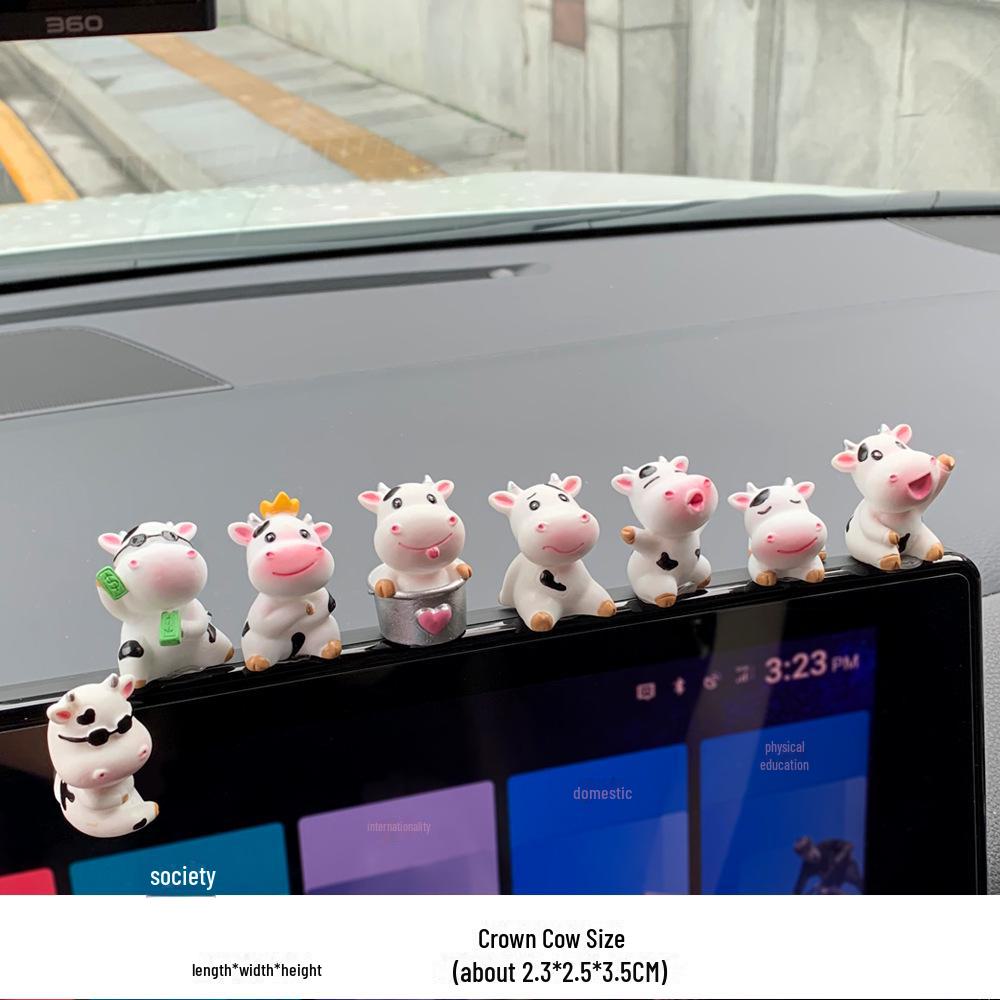 Прозрачный суккулентный кактус и мультяшные животные Мини украшения для салона автомобиля