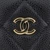 CHANEL Matelasse Card Case AP3595 Gold Hardware COCO Mark black/Cabin skin Women Used