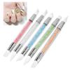 5PCS Dual Tipped Nail Silicone Pen Hollow Carving Manicure Brush Nail Sculpture Pen  Manicure Store