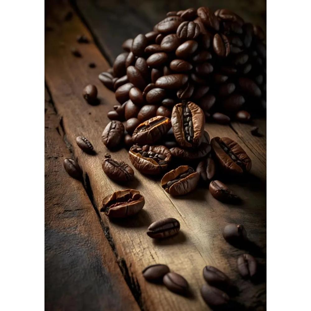 Coffee and Coffee Beans Food Modern Poster Canvas Painting Modular Wall Art Picture for Kitchen Restaurant Bar Home atio