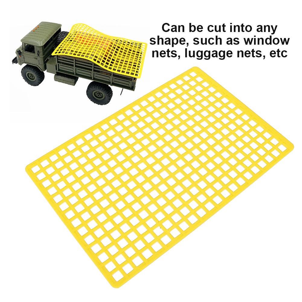 Simulation Rubber Window Baggage Luggage Net Accessory for Axial for RC Crawler Car Yellow