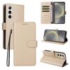 For Samsung Galaxy S24/Galaxy S25 Case RFID Blocking 3 Card Slots PU Leather Phone Cover with Wrist Strap