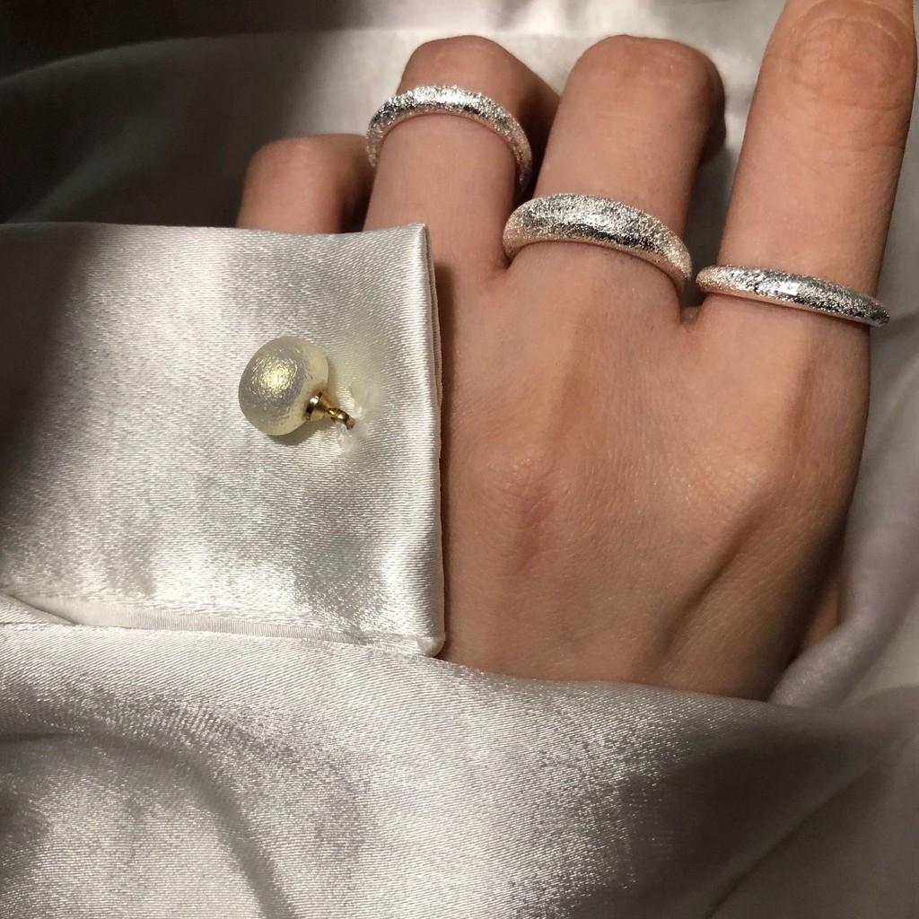 Модное серебряное кольцо «Звездная река» для женщин с привлекательным мерцанием в дизайне, регулируемое