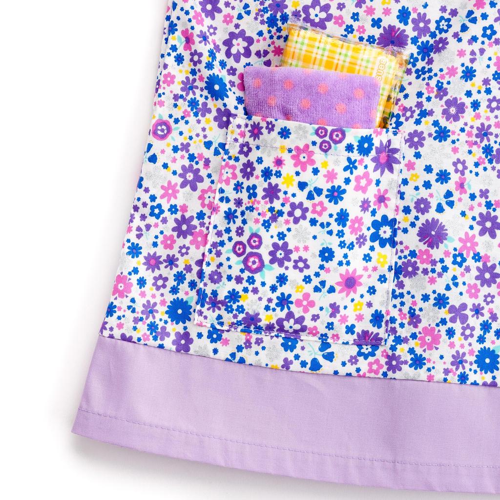 КРАСОЧНЫЙ КОНФЕТНЫЙ СТИЛЬ, праздничный комплект из 2 девочек с цветочным узором, милый длинный рукав, фартук для детского сада для учеников начальной школы