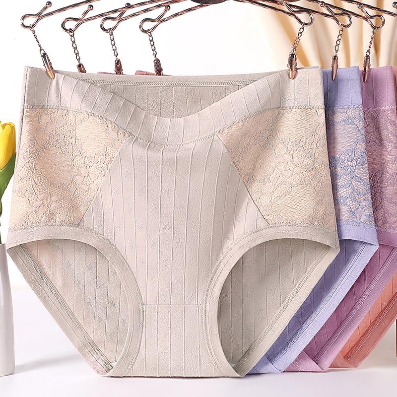 Большие размеры, женские, год рождения матери, большие красные кружевные трусики с высокой талией и треугольными чашечками