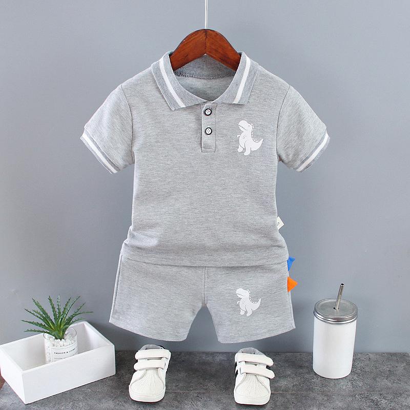 Комплект одежды для маленьких мальчиков, летний белый, черный детский спортивный костюм, комплекты официальной одежды для маленьких мальчиков