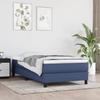 347740 vidaXL Pocket Spring Mattress Blue 100x200 Cm Thickness 20 Cm Fabric