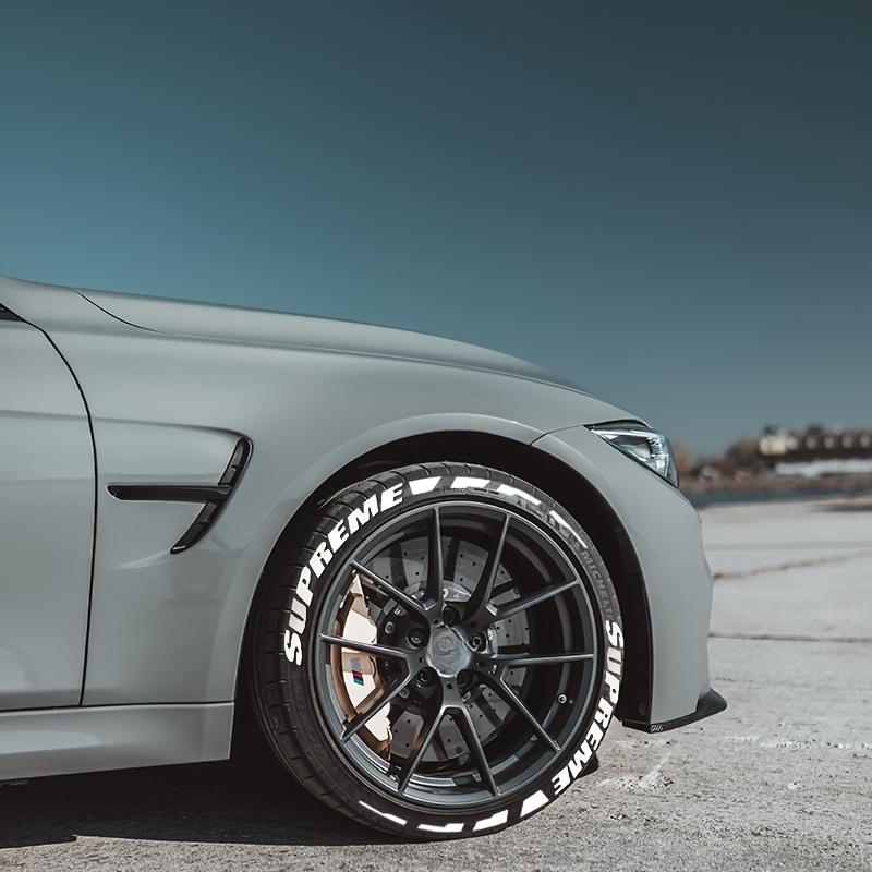 Наклейки на шины для автомобиля и мотоцикла, наклейки с буквами для шин, английские буквы, 3D-наклейки