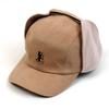 Universal Chemistry Beige Earflap Camp Cap