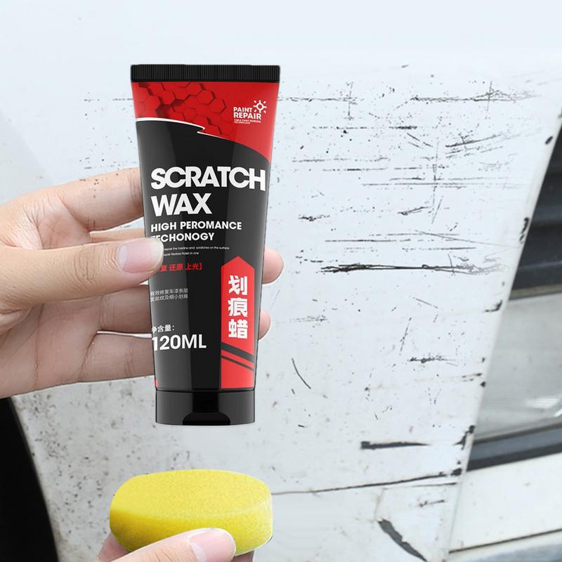 Воск для ремонта царапин на автомобиле, многоцелевой автомобильный воск для ремонта царапин, 120 мл, средство для удаления царапин с губкой и полотенцем, автомобильная краска