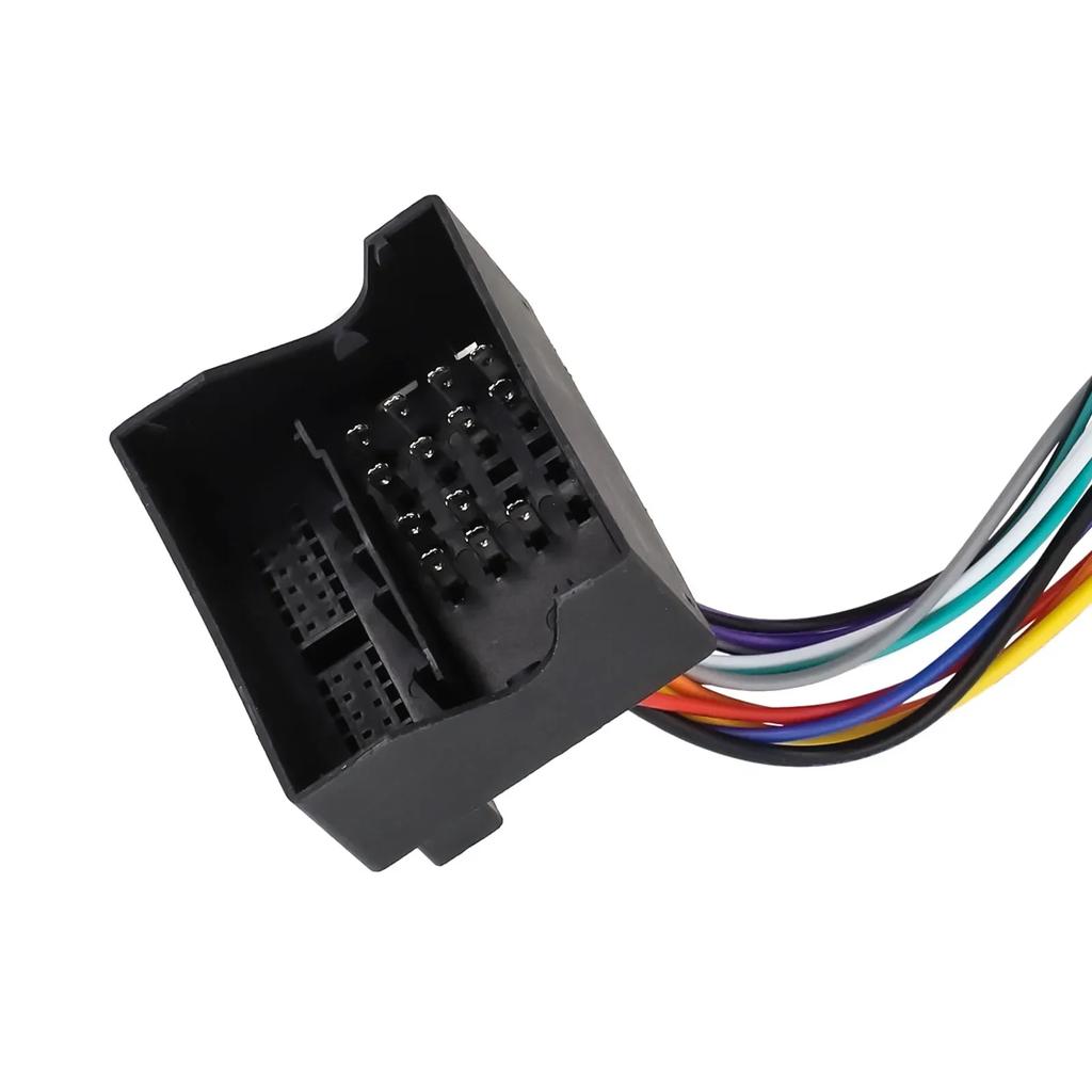 Адаптер жгута проводов автомобильного стерео радио для Bora для Jetta для Golf для Touran для Sharan для Skoda для разъема кабеля ISO