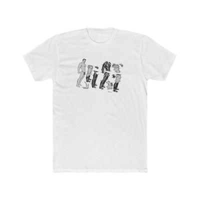 Leather Man Paper Dolls Men's Cotton Crew Tee Gay Leather Tom of Finland